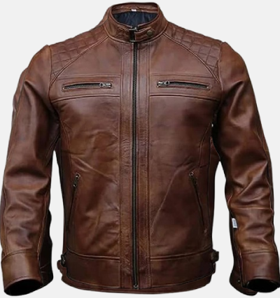 Trendy Men's Leather Jacket For Men