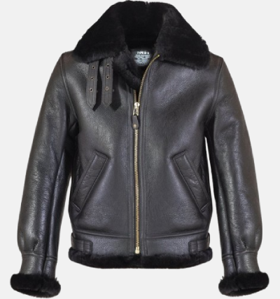 Sheepskin Leather Bomber Jacket