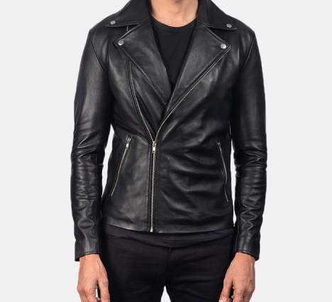 Black Leather Biker Jacket