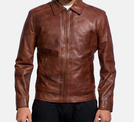 Inferno Brown Leather Jacket