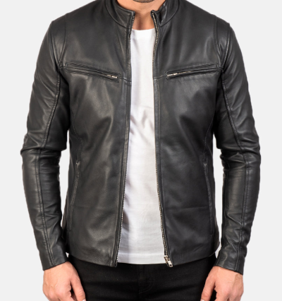 Ionic Black Leather Jacket