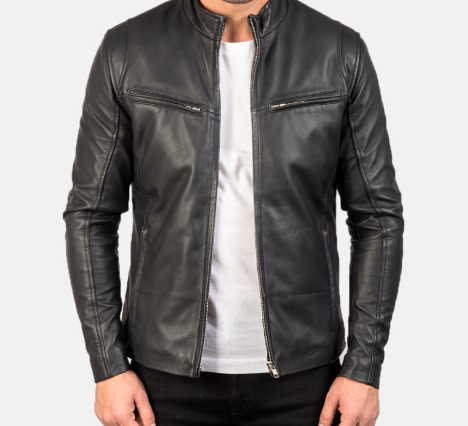 Ionic Black Leather Jacket