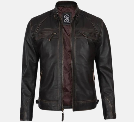 Brown Leather Jacket Mens