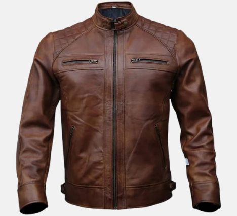 Artistry Leather Men's Genuine Lambskin Leather Biker Jacket