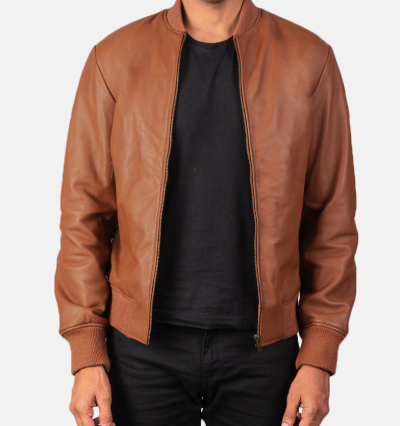 Leather Bomber Jacket