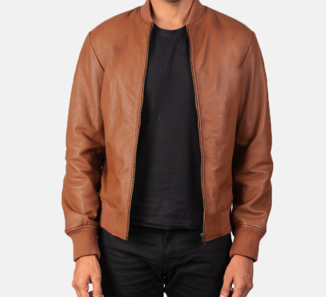 Leather Bomber Jacket