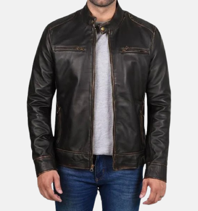 Men's Motorcycle Leather Jacket