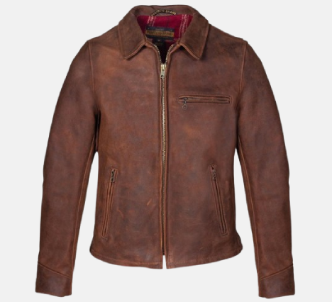 Heavyweight Oiled Nubuck Leather Delivery Jacket