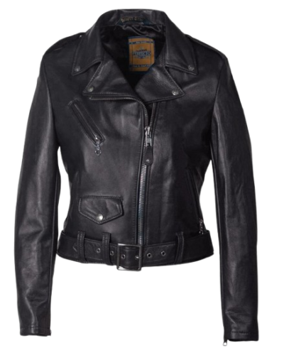 Women's Cropped Lambskin Leather Jacket