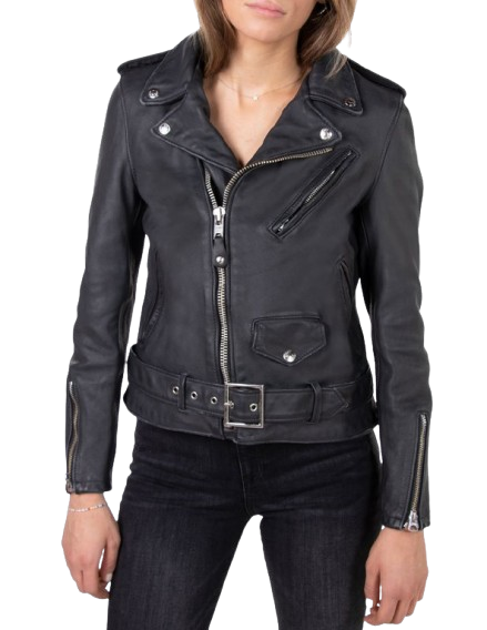 Women's Vintaged Cowhide Motorcycle Jacket