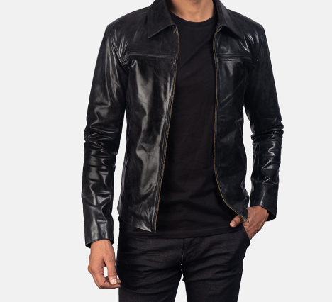 Mystical Black Leather Jacket