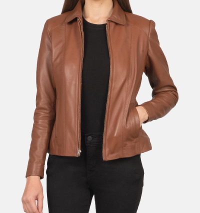 Colette Brown Leather Jacket